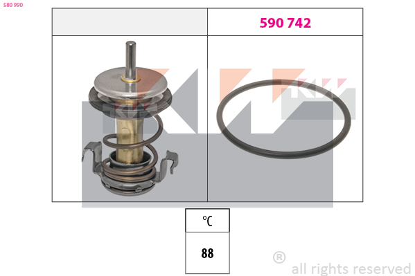 Termostat chladenia KW